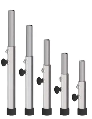 Baltic Stage Teleskopinės Kojos 65-100cm — renginių įrangos nuoma