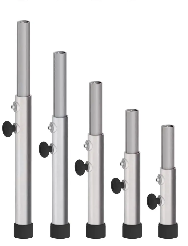 Baltic Stage Teleskopinės Kojos 65-100cm — nuomojama renginių įranga