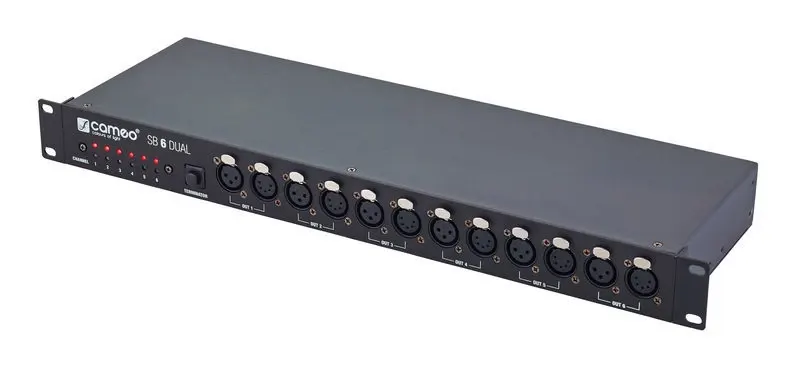 Cameo SB6 DMX Splitter — nuomojama renginių įranga